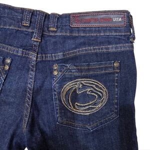 Campus Jeans USA Dark Wash Skinny Close-up Front Buttons Size 0